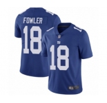 Youth New York Giants #18 Bennie Fowler Royal Blue Team Color Vapor Untouchable Limited Player Football Jersey