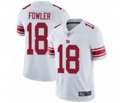 Youth New York Giants #18 Bennie Fowler White Vapor Untouchable Limited Player Football Jersey