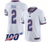 Youth New York Giants #2 Aldrick Rosas Limited White Rush Vapor Untouchable 100th Season Football Jersey