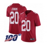 Youth New York Giants #20 Janoris Jenkins Red Limited Red Inverted Legend 100th Season Football Jersey