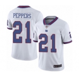 Youth New York Giants #21 Jabrill Peppers Limited White Rush Vapor Untouchable Football Jersey