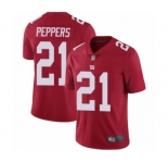 Youth New York Giants #21 Jabrill Peppers Red Alternate Vapor Untouchable Limited Player Football Jersey
