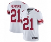 Youth New York Giants #21 Jabrill Peppers White Vapor Untouchable Limited Player Football Jersey