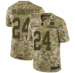Youth New York Giants #24 James Bradberry Camo Stitched Limited 2018 Salute To Service Jersey