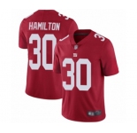 Youth New York Giants #30 Antonio Hamilton Red Limited Red Inverted Legend Football Jersey