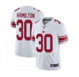 Youth New York Giants #30 Antonio Hamilton White Vapor Untouchable Limited Player Football Jersey