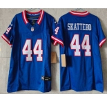 Youth New York Giants #44 Cam Skattebo Limited FUSE Blue Classic Vapor Jersey