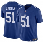 Youth New York Giants #51 Abdul Carter Blue 2025 Draft F.U.S.E. Vapor Untouchable Limited Stitched Jersey