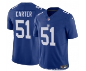 Youth New York Giants #51 Abdul Carter Blue 2025 Draft F.U.S.E. Vapor Untouchable Limited Stitched Jersey