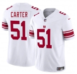 Youth New York Giants #51 Abdul Carter White 2025 Draft F.U.S.E. Vapor Untouchable Limited Stitched Jersey