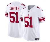 Youth New York Giants #51 Abdul Carter White 2025 Draft F.U.S.E. Vapor Untouchable Limited Stitched Jersey