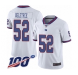 Youth New York Giants #52 Alec Ogletree Limited White Rush Vapor Untouchable 100th Season Football Jersey
