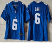 Youth New York Giants #6 Jaxson Dart Limited FUSE Blue Vapor Jersey
