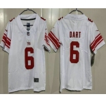 Youth New York Giants #6 Jaxson Dart Limited White Vapor Jersey