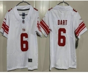 Youth New York Giants #6 Jaxson Dart Limited White Vapor Jersey
