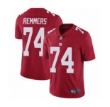 Youth New York Giants #74 Mike Remmers Red Limited Red Inverted Legend Football Jersey