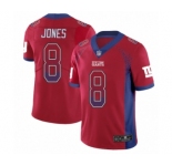 Youth New York Giants #8 Daniel Jones Limited Red Rush Drift Fashion Football Jersey