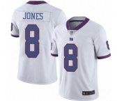 Youth New York Giants #8 Daniel Jones Limited White Rush Vapor Untouchable Football Jersey
