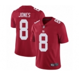 Youth New York Giants #8 Daniel Jones Red Alternate Vapor Untouchable Limited Player Football Jersey