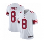 Youth New York Giants #8 Daniel Jones White Vapor Untouchable Limited Player Football Jersey