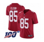 Youth New York Giants #85 Rhett Ellison Red Limited Red Inverted Legend 100th Season Football Jersey