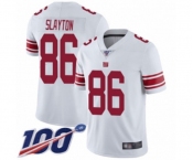Youth New York Giants #86 Darius Slayton White Vapor Untouchable Limited Player 100th Season Football Jersey