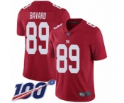 Youth New York Giants #89 Mark Bavaro Red Limited Red Inverted Legend 100th Season Football Jersey