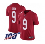 Youth New York Giants #9 Riley Dixon Red Limited Red Inverted Legend 100th Season Football Jersey