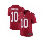 Youth Nike New York Giants #10 Eli Manning Vapor Untouchable Limited Red Alternate NFL Jersey
