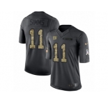 Youth Nike New York Giants #11 Phil Simms Limited Black 2016 Salute to Service NFL Jersey