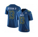 Youth Nike New York Giants #13 Odell Beckham Jr Limited Blue 2017 Pro Bowl NFL Jersey