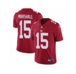 Youth Nike New York Giants #15 Brandon Marshall Vapor Untouchable Limited Red Alternate NFL Jersey