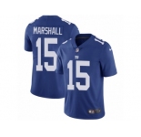 Youth Nike New York Giants #15 Brandon Marshall Vapor Untouchable Limited Royal Blue Team Color NFL Jersey
