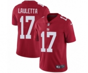 Youth Nike New York Giants #17 Kyle Lauletta Red Alternate Vapor Untouchable Elite Player NFL Jersey