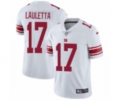 Youth Nike New York Giants #17 Kyle Lauletta White Vapor Untouchable Limited Player NFL Jersey
