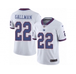 Youth Nike New York Giants #22 Wayne Gallman Limited White Rush Vapor Untouchable NFL Jersey