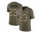 Youth Nike New York Giants #23 Duke Ihenacho Limited Olive Camo 2017 Salute to Service NFL Jersey