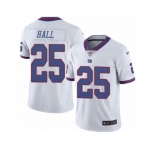 Youth Nike New York Giants #25 Leon Hall Limited White Rush NFL Jersey