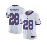 Youth Nike New York Giants #28 Paul Perkins Limited White Rush NFL Jersey