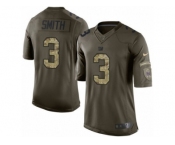 Youth Nike New York Giants #3 Geno Smith Limited Green Salute to Service NFL Jersey