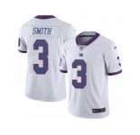 Youth Nike New York Giants #3 Geno Smith Limited White Rush NFL Jersey