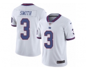 Youth Nike New York Giants #3 Geno Smith Limited White Rush NFL Jersey