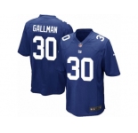 Youth Nike New York Giants #30 Wayne Gallman Game Royal Blue Team Color NFL Jersey