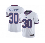 Youth Nike New York Giants #30 Wayne Gallman Limited White Rush NFL Jersey