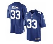 Youth Nike New York Giants #33 Andrew Adams Limited Royal Blue Team Color NFL Jersey