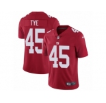 Youth Nike New York Giants #45 Will Tye Vapor Untouchable Limited Red Alternate NFL Jersey