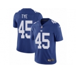 Youth Nike New York Giants #45 Will Tye Vapor Untouchable Limited Royal Blue Team Color NFL Jersey