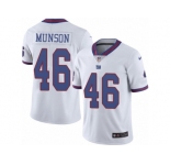 Youth Nike New York Giants #46 Calvin Munson Limited White Rush Vapor Untouchable NFL Jersey