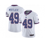 Youth Nike New York Giants #49 Nikita Whitlock Limited White Rush NFL Jersey