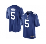 Youth Nike New York Giants #5 Davis Webb Limited Royal Blue Team Color NFL Jersey